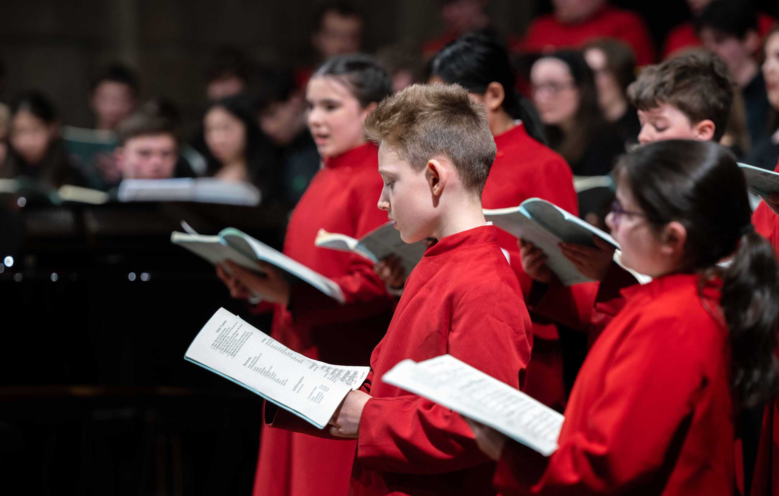 Choristers at the Cathedral