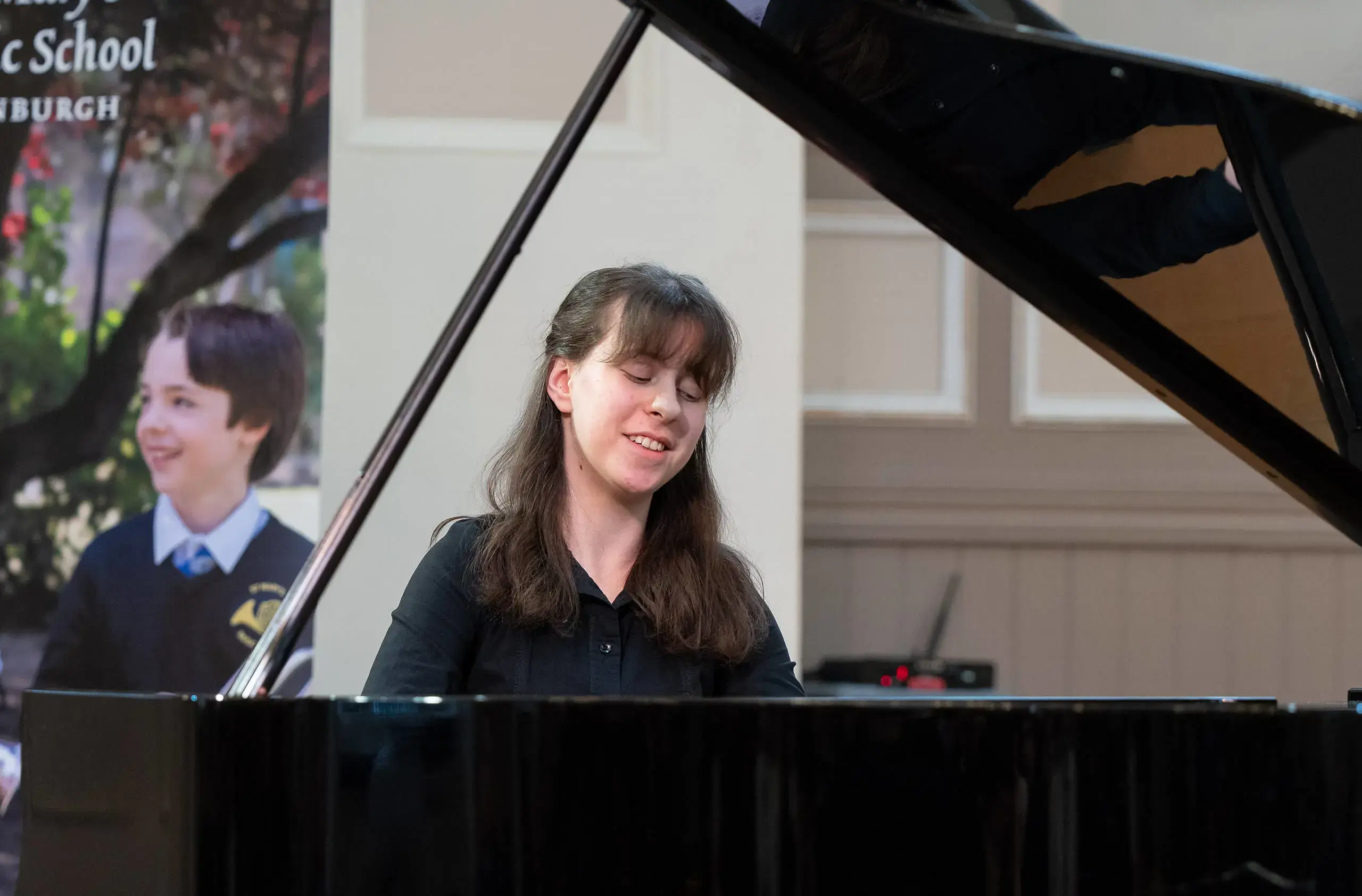 St. Mary's Music School piano pupil performing